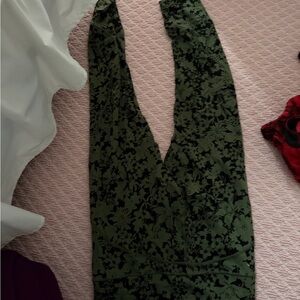 lululemon athletica Green Floral Leggings